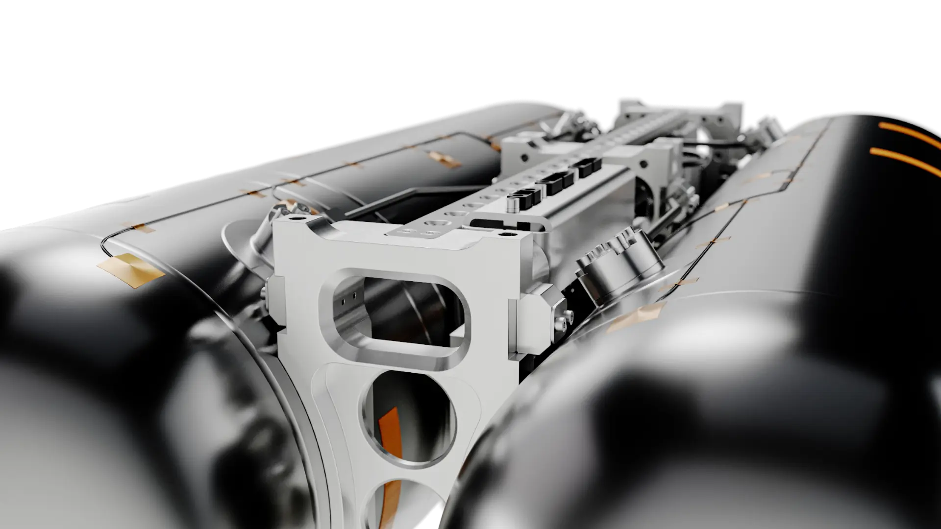 TAILWIND propulsion system, close-up of feed system